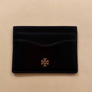 Tory Burch Black Card Holder with Gold Logo